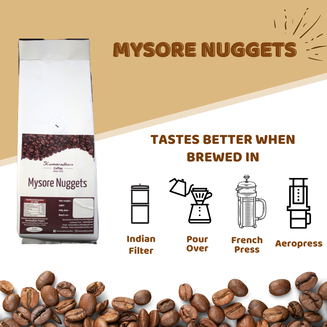Mysore Nuggets Extra Bold Kumaradhara Coffee