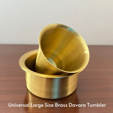 Load image into Gallery viewer, Brass Indian Filter and Davara Tumbler Set